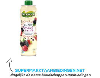 Pickwick Siroop ice tea forest fruit aanbieding