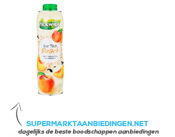 Pickwick Siroop ice tea peach aanbieding