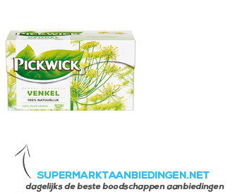 Pickwick Thee venkel 1-kops aanbieding