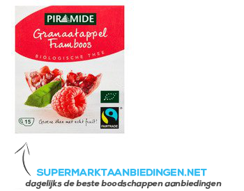 Piramide Granaatappel framboos fairtrade aanbieding