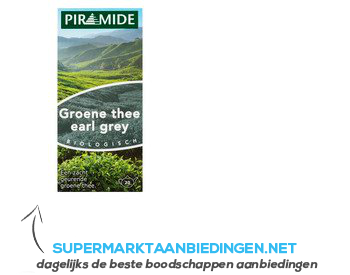 Piramide Groene thee earl grey aanbieding