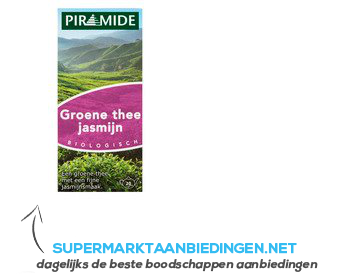 Piramide Groene thee jasmijn aanbieding