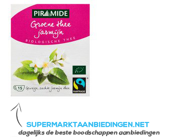 Piramide Groene thee jasmijn fairtrade aanbieding