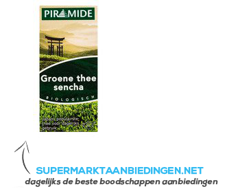 Piramide Groene thee sencha aanbieding