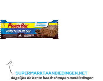 Powerbar Protein plus choclate brownie aanbieding