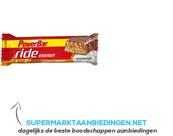 Powerbar Ride energy peanut caramel aanbieding