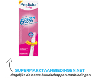 Predictor Zwangerschapstest Early aanbieding