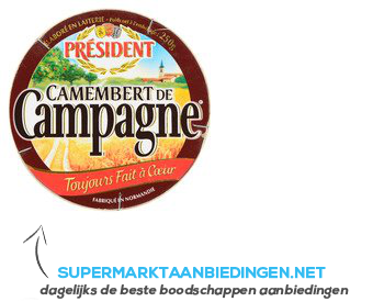 Président Camembert de campagne aanbieding