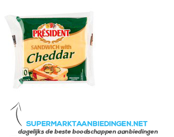 Président Sandwich slices cheddar