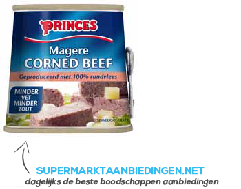 Princes Magere Corned beef aanbieding