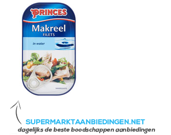 Princes Makreel in water aanbieding