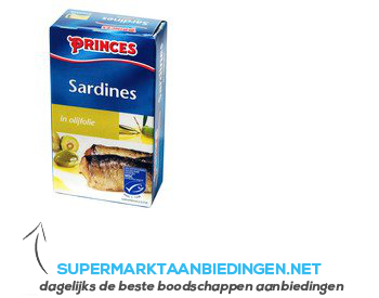 Princes Sardines in olijfolie aanbieding