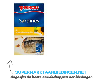 Princes Sardines zonnebloemolie MSC