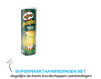 Pringles Cheese & onion aanbieding