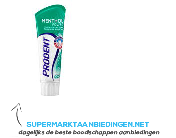 Prodent Tandpasta mentol power aanbieding