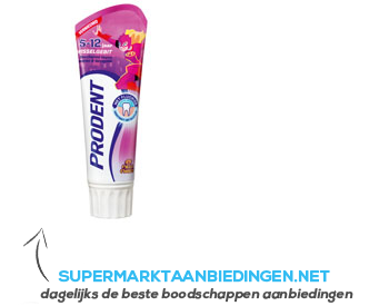 Prodent Tandpasta Spongebob/Mega Mindy 5-12 jr. aanbieding