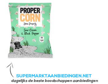 Propercorn Sour cream - black pepper aanbieding