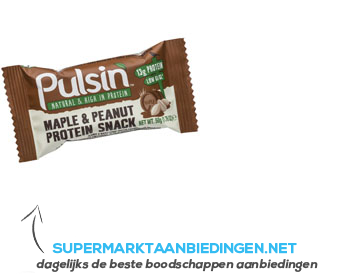 Pulsin Maple peanut protein snack aanbieding