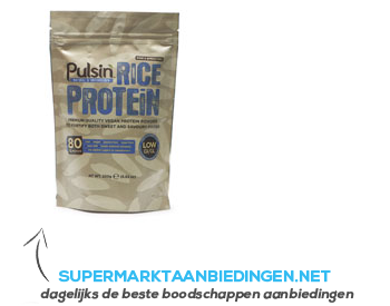 Pulsin Rice protein powder aanbieding
