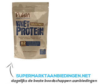 Pulsin Whey concentrate protein powder aanbieding