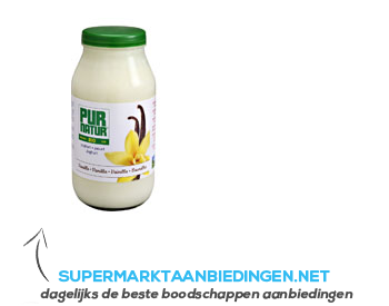 Pur Natur Biologische yoghurt vanille aanbieding