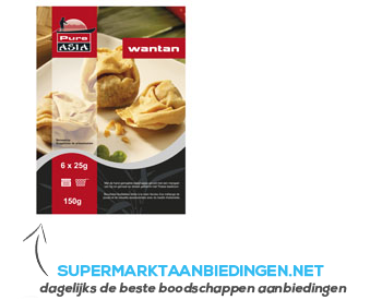 Pure asia Wantan aanbieding