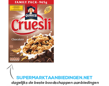 Quaker Cruesli chocolade voordeel