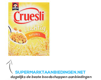 Quaker Cruesli luchtig naturel aanbieding