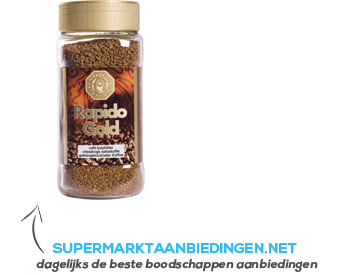 Rapido gold Loslicher kaffee aanbieding