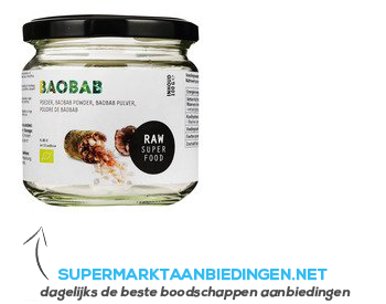 Raw Organic Food Baobab poeder aanbieding