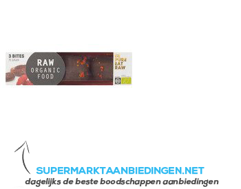 Raw Organic Food Cacao bites goji aanbieding