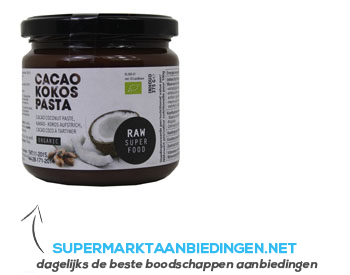Raw Organic Food Cacao kokos pasta biologisch aanbieding