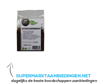 Raw Organic Food Duindoornbessen biologisch aanbieding