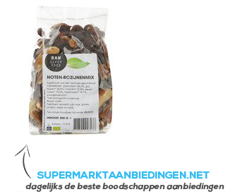 Raw Organic Food Noten rozijnenmix raw aanbieding