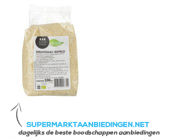 Raw Organic Food Sesamzaad bruin raw aanbieding