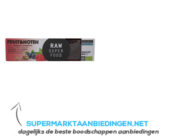 Raw Organic Food Spirulina fruit & noten reep aanbieding