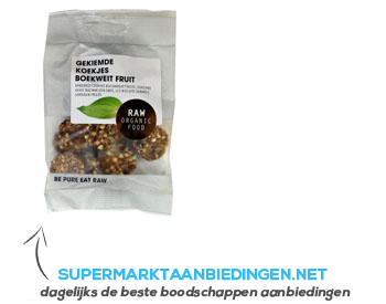 Raw Organic Food Sprouted fruity cookie buckwheat aanbieding