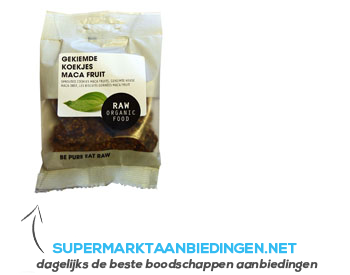 Raw Organic Food Sprouted fruity cookie maca aanbieding