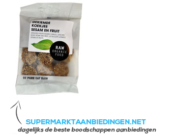 Raw Organic Food Sprouted fruity cookie sesame aanbieding