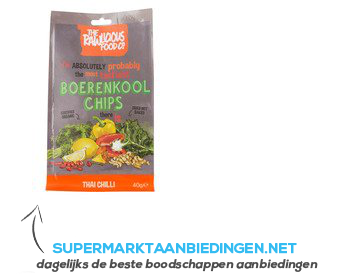 Rawlicious Boerenkool chips thai chilli aanbieding