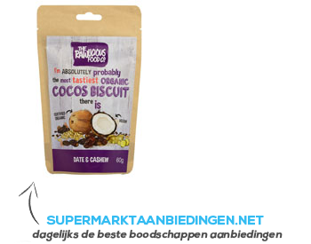 Rawlicious Cocos biscuits aanbieding