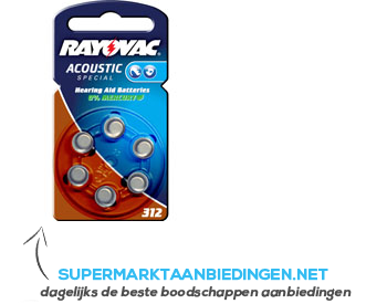 Rayovac Acoustic special 312 aanbieding