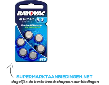 Rayovac Acoustic special 675 aanbieding