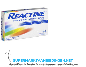 Reactine Hooikoorts tabletten 10 mg aanbieding