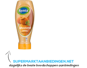 Remia Mosterdsaus topdown aanbieding