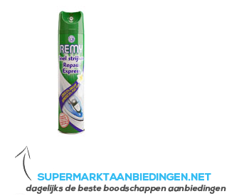 Remy Snel strijken spray aanbieding