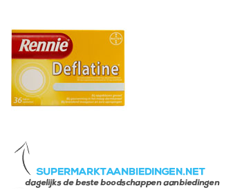 Rennie Deflatine kauwtabletten aanbieding