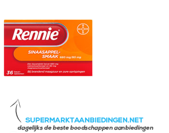 Rennie Sinaasappel kauwtabletten aanbieding