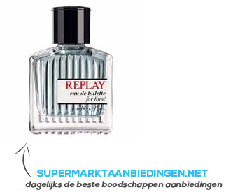 Replay For him eau de toilette aanbieding