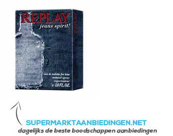 Replay Jeans spirit man eau de toilette aanbieding